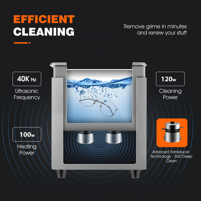 Máquina de limpieza por ultrasonidos de 3L Máquina de lavado por ultrasonidos de 100w 1