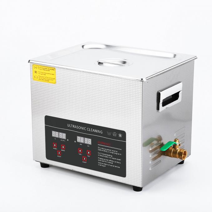 Potente lavadora de piezas ultrasónicas con temporizador digital caliente Capacidad del tanque 10L 1