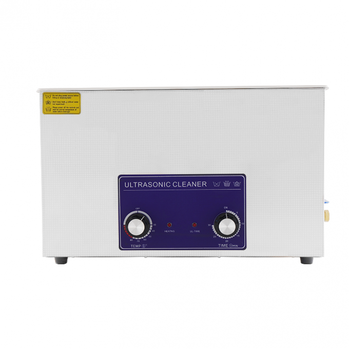 Limpiador mecánico de ultrasonidos de 600w tipo botón Limpiador de platos de ultrasonido con tanque 0