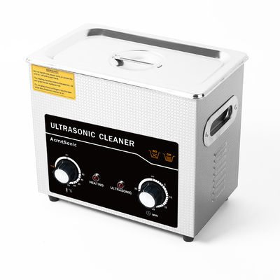 Limpieza mecánica de ultrasonido de 100W con control de calor Proceso de limpieza con agua caliente Volumen del tanque 3L