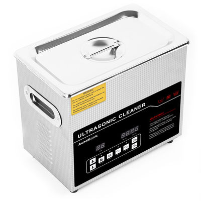 Limpieza ultrasónica de doble frecuencia de 3L con 4 transductores potencia ultrasónica de 60W potencia de calentamiento de 100W
