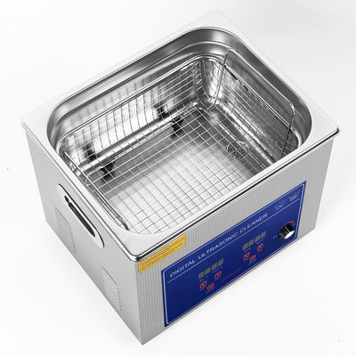 Limpieza por ultrasonido de 10 litros de capacidad 240w Potencia 300w Calentamiento 40kHz Temporizador de frecuencia Limpieza industrial ajustable