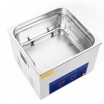 Limpieza ultrasónica industrial 15L Capacidad 760W Máquina ajustable de potencia con 400w calefacción para ultrasonido