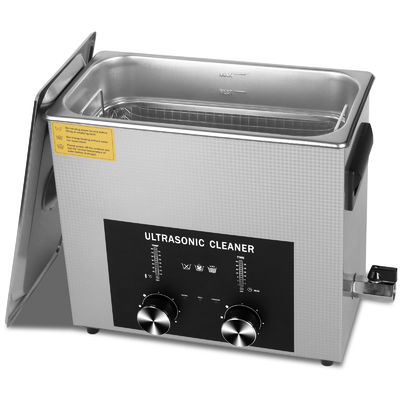 Limpieza profesional por ultrasonido 6L 180W Limpieza de joyas por ultrasonido comercial con temporizador codificado, calentador y canasta, aplicación múltiple para joyas, gafas, cadenas, relojes