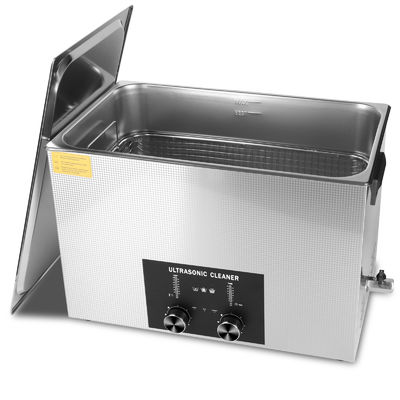 Limpieza ultrasónica comercial de 30L 600W con temporizador codificado Cesta de calefacción 13 Ajustes de tiempo precisos dentro de 60 minutos Desgasificación compatible