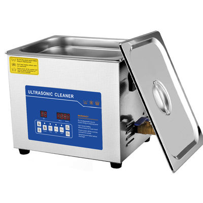 Limpieza ultrasónica industrial de 15L 360W temporizador de calefacción de control digital de acero inoxidable para motocicletas
