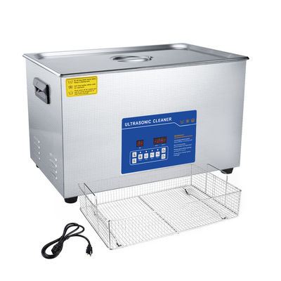 Limpiador ultrasónico de 600W para piezas de motocicletas, cadenas y herramientas de acero inoxidable de capacidad 30L con control digital del temporizador de calefacción