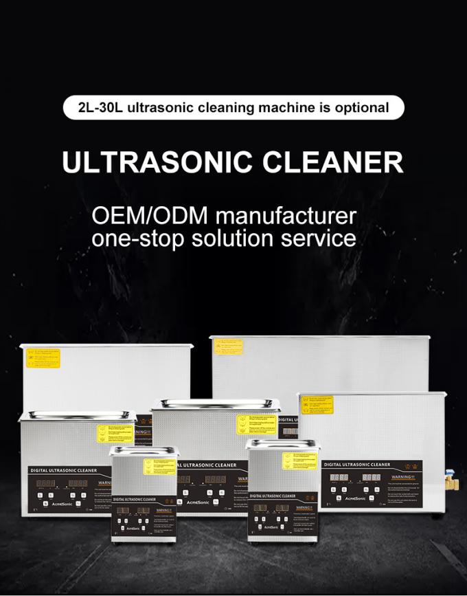 Máquina de limpieza por ultrasonidos de 40khz 600w Limpiadora de joyas por ultrasonidos metálicos 0